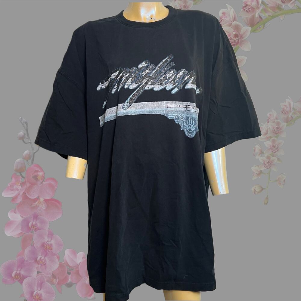 Miskeen Y2K Navy Tee